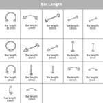 MAYCREATE 85 pcs Stylish Piercing Stainless Steel Body Jewelry Set for Women and Men For Lip, Tongue, Eyebrow, Nipple, Belly-Button, Nose Piercings Piercing Art