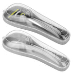 MAYCREATE Razor Storage Case for Travel with Ventilated Flip-up Lid | Clear Universal Fit Box