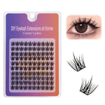 MAYCREATE Lash Clusters for DIY Natural Volume | 100pcs 11mm 3D Fiber Individual Extensions