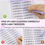 MAYCREATE Self Adhesive Eyelashes for Natural Look with Pre Glued Strips and Soft Fiber | Easy Wear