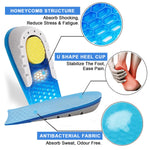 MAYCREATE Heel Lift Inserts for Heel Pain Relief with Massaging Gel Cushion 0.59 in | Silicone Heel Cups for Women and Men