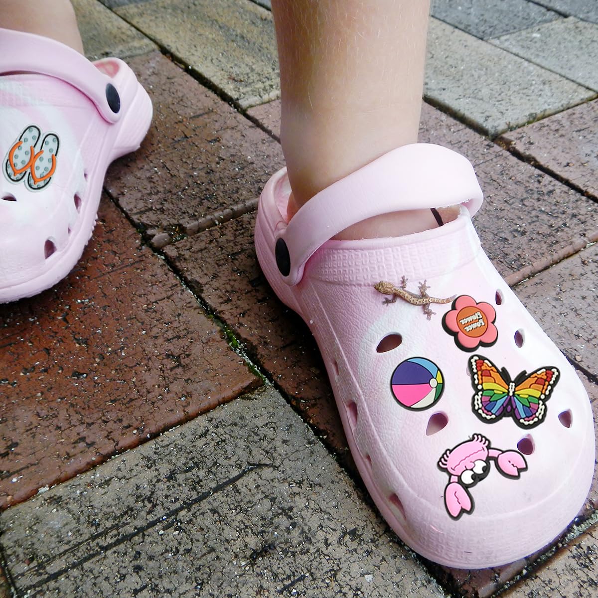 MAYCREATE Shoe Charms for Sandals featuring 35Pcs PVC Cartoon Designs | Easy Clip-On Decor