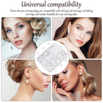 MAYCREATE 600Pcs Earring Backs for Ear Studs, 6 Styles Soft Clear Earring Clutch Stoppers, Hypoallergenic Locking Earring Accessories Replacement Kits for Hook Earrings