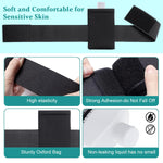 MAYCREATE 14 Pcs Urine Test Complete Kit Includes 2 Translucent Portable Travel Empty Bottles, 10 Adhesive Temperature Test Strips, Neoprene Bag and Hi-Stretch Hidden Leg Straps