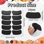 MAYCREATE Writable Black Sticker for Kitchen and Jars featuring Erasable PVC Surface | 100 Pcs 4.5x1.8cm