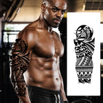 MAYCREATE Temporary Tattoos for Arms and Legs featuring 6 Sheets 48×17 cm Waterproof Designs | Ideal for Party and Club Looks