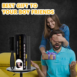 MAYCREATE Beard Pencil Filler Barber Styling Pen with 2 Pen Nibs, 1 Brush, Waterproof Proof Beard Pencil Filler, Sweat Proof Natural Shaping Up for Beard, Moustache & Eyebrows