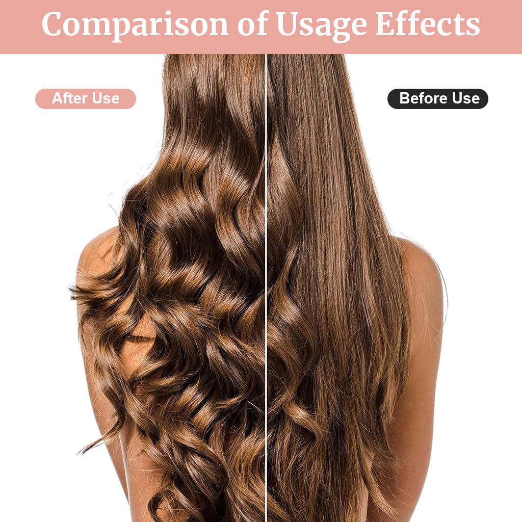 MAYCREATE Heatless Hair Curler for Overnight Curls with Clip Design and 6PCS Set | Soft Satin Rollers for Women