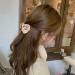 MAYCREATE Claw Clips for Half Updos with Spring Loaded Clamp and 1.57 in Acrylic Design | Women Hair Accessories