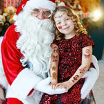 MAYCREATE Christmas Temporary Tattoo Stickers for Kids and Adults featuring 10 Sheets | Waterproof and Easy to Apply Holiday Body Art