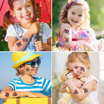 MAYCREATE® 20 Sheets Cartoon Temporary Tattoos for Kids