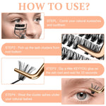 MAYCREATE 480PCS Lash Clusters DIY Eyelash Extensions, Lash Clusters 9-16mm Mixed D Curl Individual Eyelashes Clusters Wispy DIY Eyelash Extension Thin Band & Soft