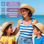 MAYCREATE UV Test Skin Stickers for Sun Safety with Color Changing Sensor | 6 Sheet Waterproof Cartoon Tattoos