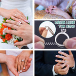 MAYCREATE Ring Size Adjuster for Loose Rings, Spiral Ring Adjuster Invisible Ring Resizer, Reducer Guard to Make Rings Smaller, Self Adhesive Ring Clips, Spacers, Tightener for Men Woman Rings
