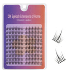 MAYCREATE False Eyelash Extension Kit for Daily or Party Makeup with 10 Sets 11mm Clusters