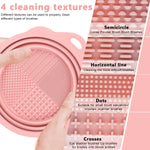 MAYCREATE Mini Makeup Brush Cleaner Bowl Silicone Makeup Brush Cleaning Basin 5.5 Inches Collapsible Cleaner Bowl for Makeup Brushes, Beauty-Blender Sponge Removing Residual Foundation