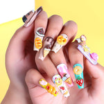 MAYCREATE® 3D Cartoon Nail Charms 12-Style Kawaii Sweetly Stylish Nail Art Charms DIY Nail Art Supplies Charms Craft Charms, with Storage Box