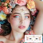 MAYCREATE Tattoo Sticker for Women with 10 Waterproof Glitter Butterfly Designs | Face and Body Temporary Tattoos