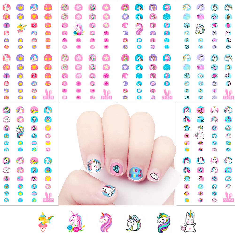 MAYCREATE® Unicorn 3D Nail Art Stickers Decals Self-Adhesive