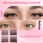 MAYCREATE Lash Clusters for DIY Eyelash Extensions featuring 640 pcs 9–16mm with Flexible Band