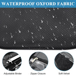 MAYCREATE Jewellery Organiser Box for Home and Travel with 36 Zipper Pockets Featuring Removable Double Sided PVC Bags and Black Oxford Cloth