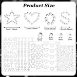 MAYCREATE Rhinestones Face Gems for Makeup and DIY Crafts featuring 5 Sheets Stickers | Self-Adhesive Festival and Body Decor