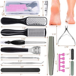 HASTHIP® Pedicure Kit for Women For Foot 20 in 1 Manicure Foot File, Callus Removal For Feet Stainless Steel Foot Care for Women Men Home Foot Spa Kit