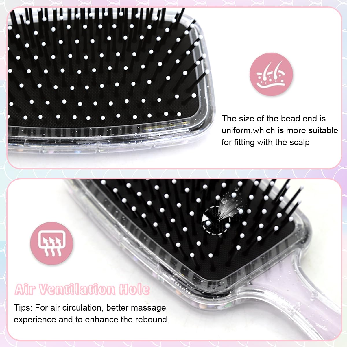 MAYCREATE® Paddle Hair Brush