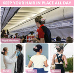 MAYCREATE Hair Snood Net for Bun Hairstyles with Floral Barrette | Nylon Clip for Women