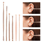 MAYCREATE Ear Wax Cleaner for Daily Ear Care with LED Light and 10PCS Stainless Steel Tools | Safe Anti Slip Design for Adults and Kids