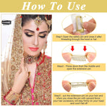 MAYCREATE Dupatta Clips for Brides 6pcs with Strong Grip Stainless Steel Pins | Secure Veil Fixing