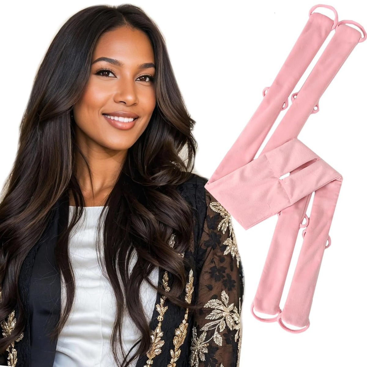 MAYCREATE Velvet Overnight Heatless Curls for Effortless Styling and Comfortable Wear