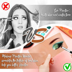 MAYCREATE Makeup Practice Face Board for Eye and Eyebrow Training with 3D Silicone Skin | Reusable Dummy Face for Beginners