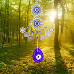 MAYCREATE Evil Eye Hanging for Home Om Nazar Battu for Home Protection, Good Luck and Prosperity, Amulet Wall Hanging Home Decor Protection Blessing Housewarming Birthday Gift