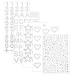 MAYCREATE Rhinestones Face Gems for Makeup and DIY Crafts featuring 5 Sheets Stickers | Self-Adhesive Festival and Body Decor