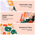 MAYCREATE Small Pouches for Women featuring Self Closing Design and Oxford Fabric | 6pcs 13x13cm Travel Organizer