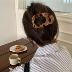 MAYCREATE Womens Hair Claw Clips for Half-Up Styles with Round Duckbill Design | 4Pcs Acrylic Set