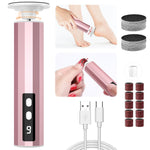 MAYCREATE® Foot File for Dead Skin, Calluses Electric Callus Remover with Polish Disc & Sandpaper Rolls