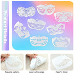 MAYCREATE Face Paint Stencils Kit for Halloween and Party Makeup featuring 28 Designs | Reusable PET for Kids and Adults