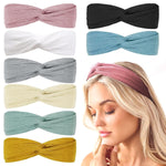 MAYCREATE Women Wide Headbands for Yoga and Sports featuring Bowknot Design | 4 Pack