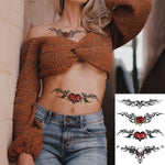 MAYCREATE Temporary Tattoo Stickers for Women featuring 8 Sheets 14.8x21cm Waterproof Designs