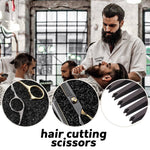 MAYCREATE Hair Cutting Scissors for Men Stainless Steel Professional Salon Barber Hair Dressing Scissors Barber Kit Scissors for Hair cutting Kit Haircut Dressers Scissor