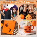 MAYCREATE Halloween Temporary Tattoos for Kids with 30 Sheets Waterproof Design | Fun Party Favors