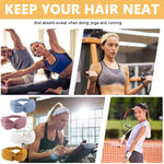MAYCREATE Hair Band Set for Women with Stretchy Ribbed Knit Design 8pcs | Non Slip Boho Style
