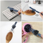MAYCREATE Hair Brush Cleaner, Hair Comb Cleaner Brush, Hair Brush Cleaning Tool, Hair Detangling Rake Brush Tangled Hair Remover Tool for Removing Hair Dust, Home and Salon Use