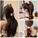 MAYCREATE Claw Clips for Half Updos with Spring Loaded Clamp and 1.57 in Acrylic Design | Women Hair Accessories