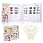 MAYCREATE Nail Color Chart Display Book with 120 False Nail Tips for Salon and Home Use | Hard Cover Organizer for Gel and Acrylic Swatches