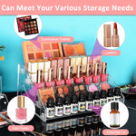 MAYCREATE Acrylic Nail Polish Organizer for Dressing Tables with 5 Tier Display Rack | Transparent Makeup Storage Shelf