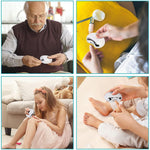 MAYCREATE Electric Nail Clipper with UV Light, USB Rechargeable Electric Nail Clipper with 3 Speeds Anti-splash Electric Nail Trimmer with Nail Dust Bin for Safe Electric Nail Clipper for Baby