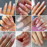 MAYCREATE Nail Art Stickers for Manicure Decoration featuring 30 Sheets 3D Self Adhesive White Flowers | Ideal for Women and Girls